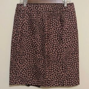 Loft skirt, size 6, brown and black pattern, excellent condition
